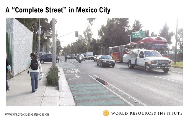 un "carrer complet" a Mèxic / Font: WRI